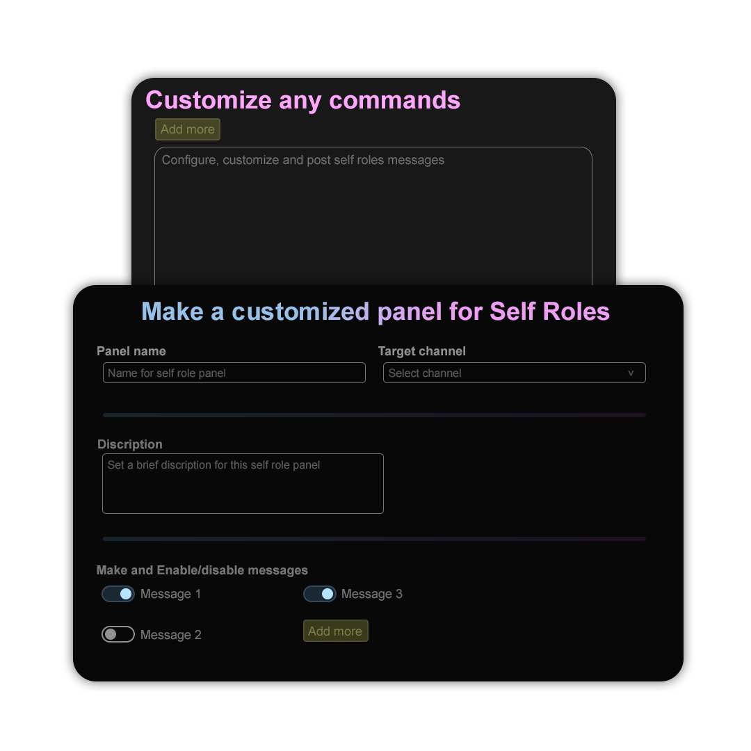 Self Roles Feature